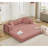 Boneless Corduroy 78.5" Folding Convertible Out Sleeper Sofa Bed-936922581