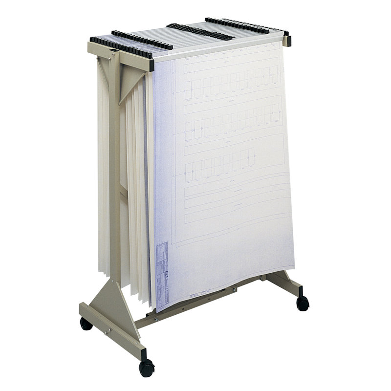Safco Sheet File Mobile Plan Hanging Filing Cart