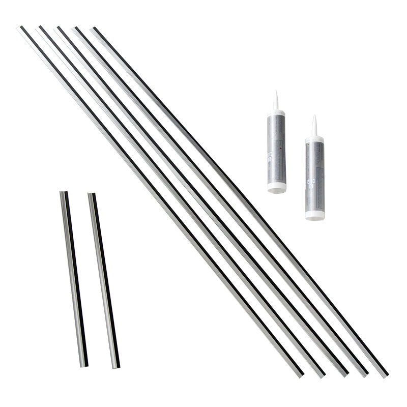 Grand ensemble d'accessoires FASÄDE, Aluminium brossé