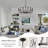 Black Metal Chandelier For Dining Room Light Fixtures, 12-light Modern Farmhouse Candle Hanging Pendant Light For Living Room Entryway Foyer Bedroom-1007981425
