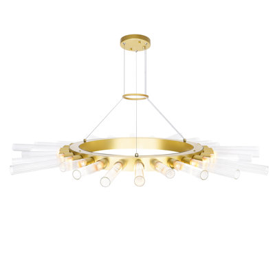 Litchford 14 - Light Dimmable Wagon Wheel Chandelier