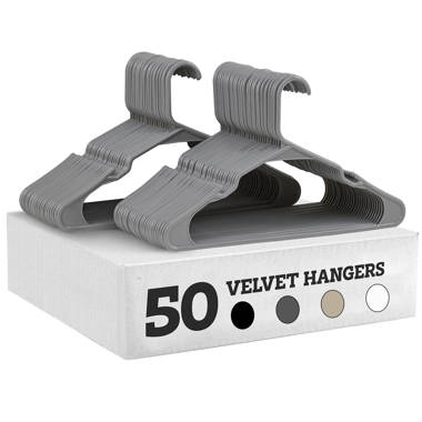 Osto 30 Pack Premium Velvet Hangers, Non-slip Adult Hangers With Pants Bar  And Notches, Thin Space Saving 360-degree Swivel Hook Ivory : Target