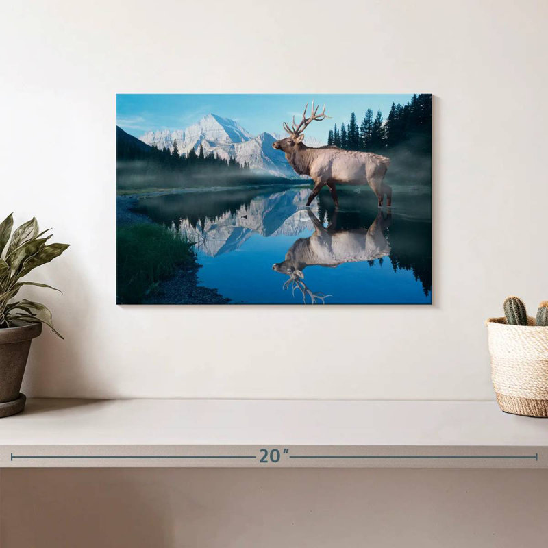 Reflections Of Glacier, 8" H x 12" W