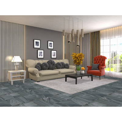 Tapis abstrait 100% soie 6 x 8