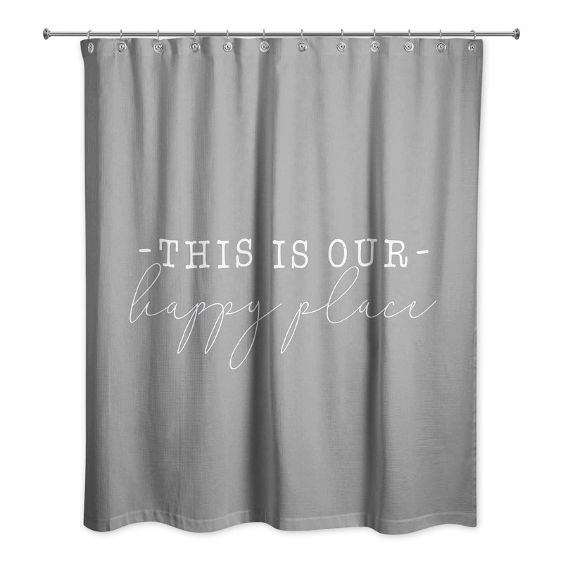 Rideau de douche simple, gris