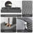 Corduroy Modular Sectional Sofa with Reversible Chaise, 3 Throw Pillows Included, No Assembly Required, L-Shape Couch for Living Room
