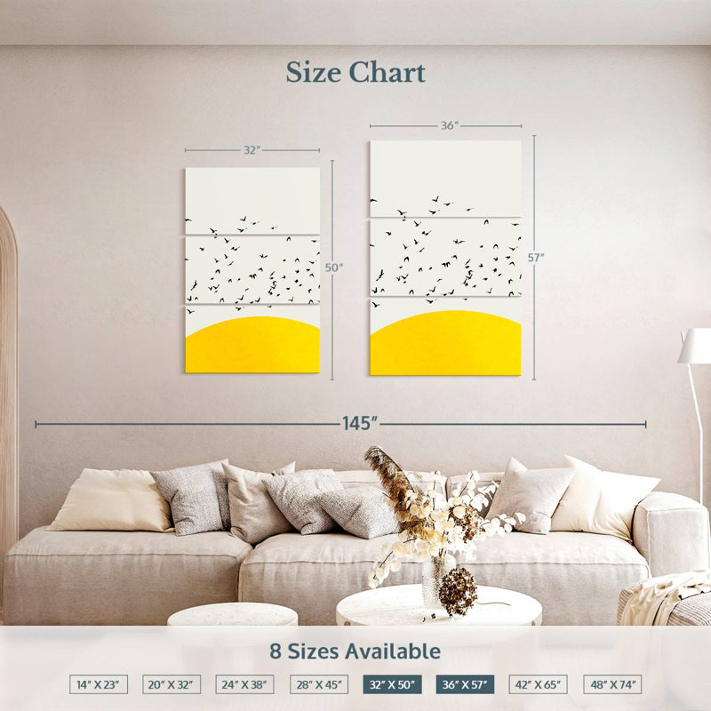 Oberle A Thousand Birds, 50" H x 32" W