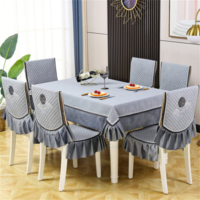 Polyester Box Cushion Dining Chair Slipcover