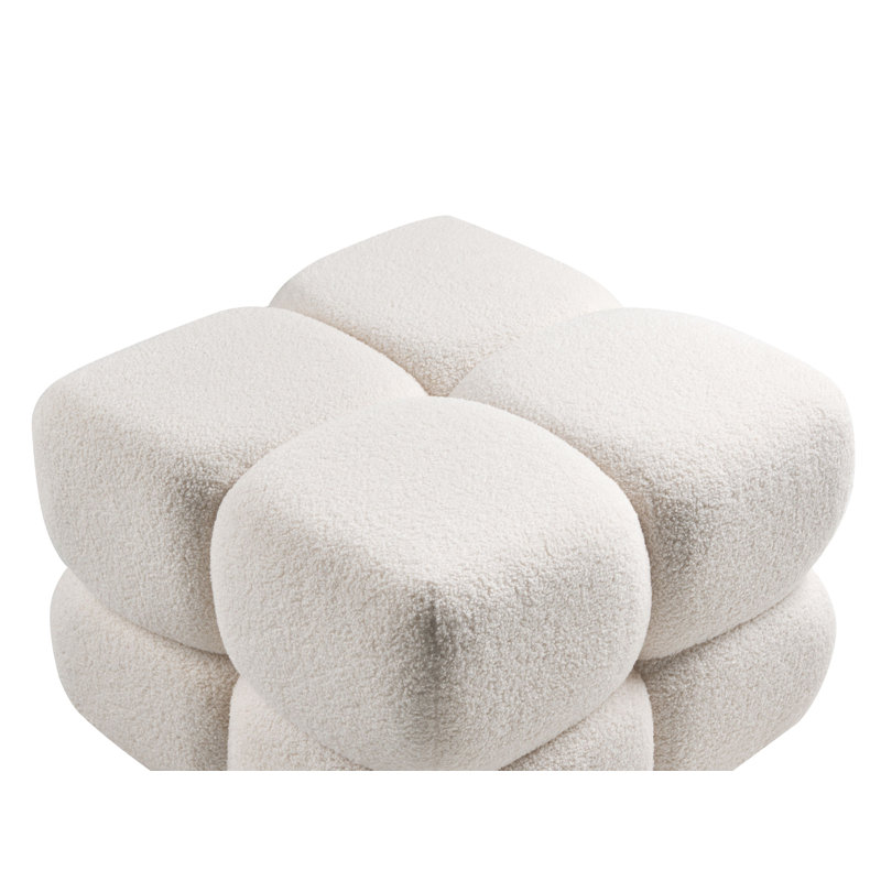 60cm Wide Novelty Solid Colour Cube Ottoman