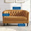 Causeuse en velours argenté Orchid Greta-806005907