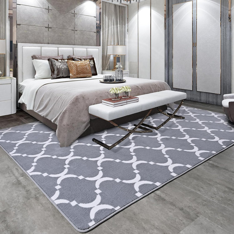 Geometric Indoor Rug, Rectangle 4' x 6'