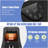 Costway Round Spa Pool Inflatable Hot Tub With 110 Air Jets Electric Heater Pump-99445456