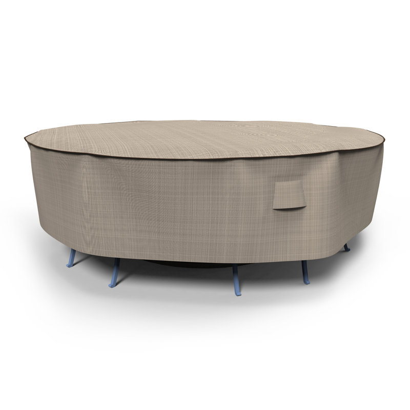 Tanner Outdoor Round Patio Table & Chairs Set Cover, Extra Large - 112" Diameter x 30" Drop