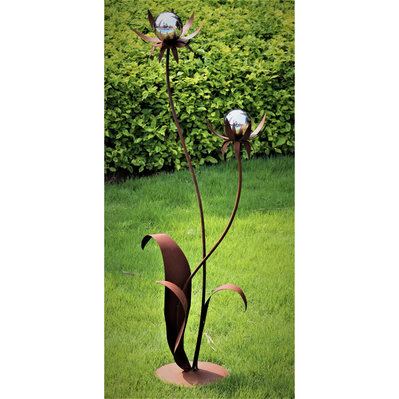 Ceonna Plants & Flowers Garden Art, Brown, white and pink