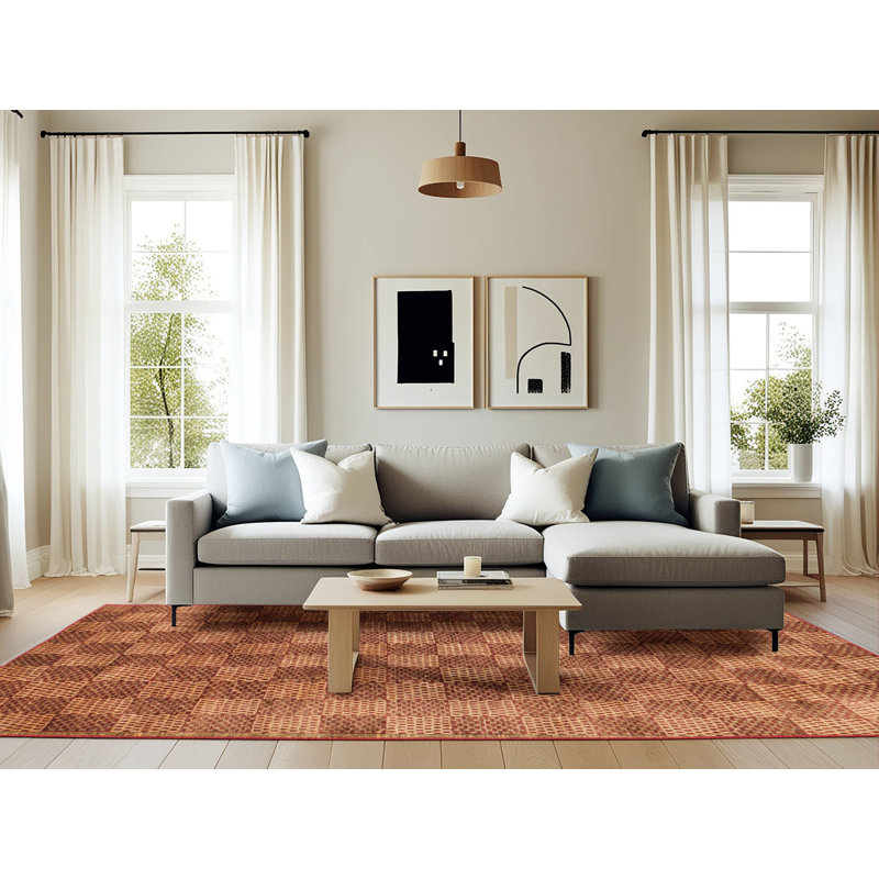 Tapis abstrait multicolore, Rectangle 6 pi x 9 pi