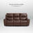 3-Seat Leather Power Reclining Sofa with Zero Gravity and Built-In USB Port-1349377700