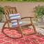 Chaise berçante d'extérieur en bois d'acacia-754778156