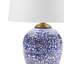 Lampe de table bleue en céramique
