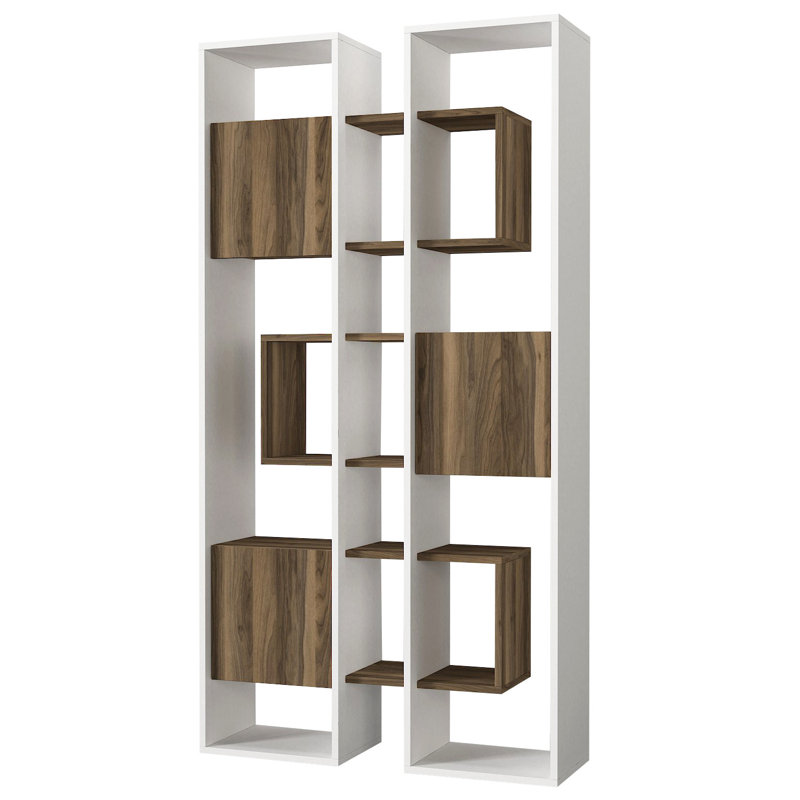 Morten 183.6cm H x 95.9cm W Geometric Bookcase