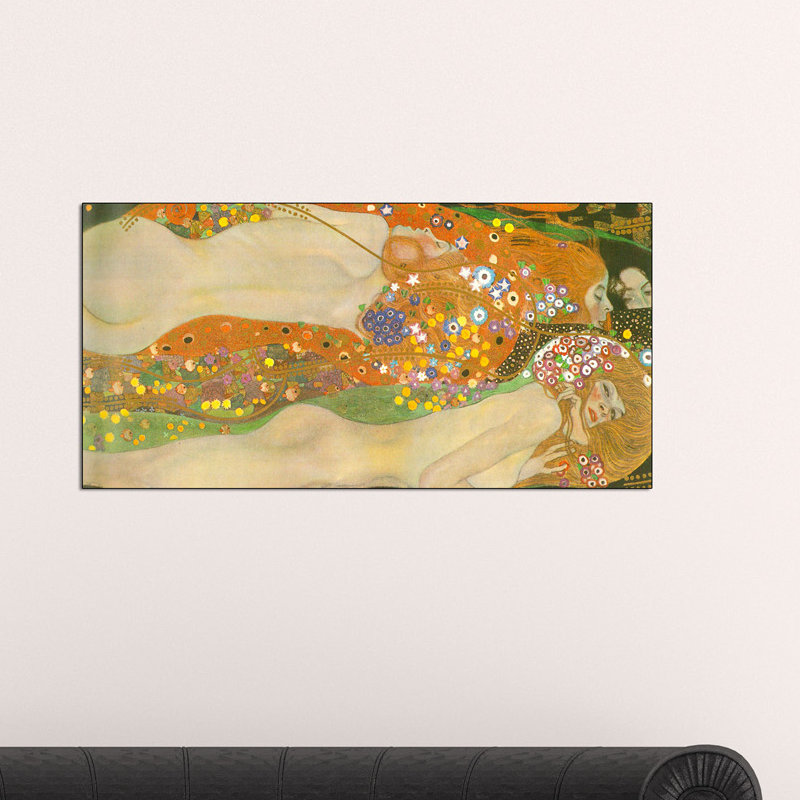 Gustav Klimt - Wrapped Canvas Painting, 50cm H x 100cm W x 1.8cm D