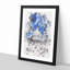 Capitol Hill And Cherry Blossom Tree - Single Picture Frame Print on MDF-56923134-56923136