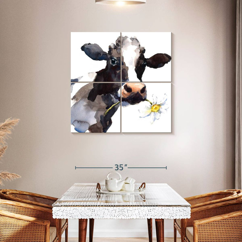 Brampt Daisy Cow, H 38 po x l 38 po