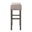 Tabouret à hauteur de comptoir brun clair et gris vieilli (ensemble de 2)