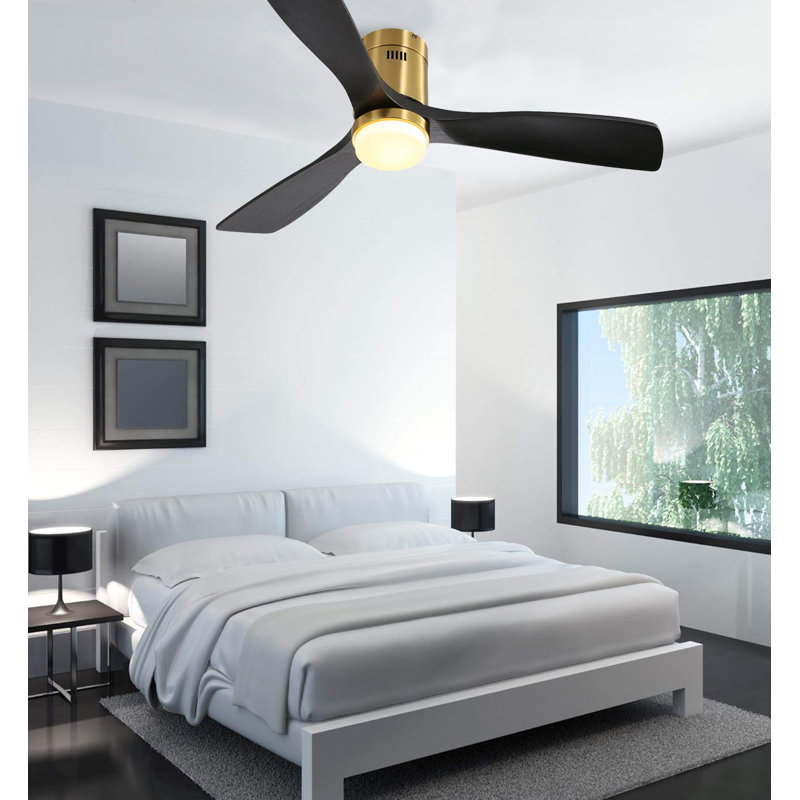 52 - Ventilateur de plafond, Noir, Or
