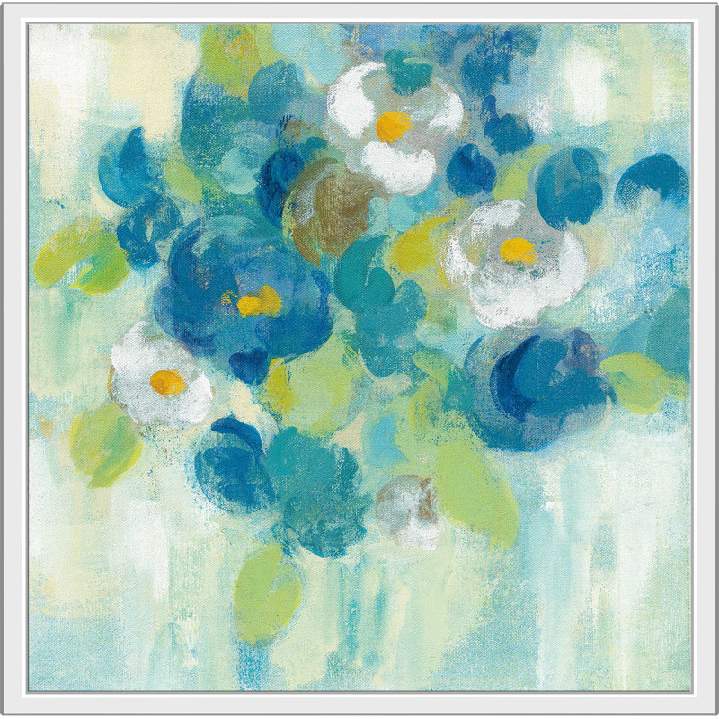 «Spring Aroma III Yellow», reproduction de peinture acrylique sur toile, H 18 po x l 18 po x P 1 po, Toile tendue