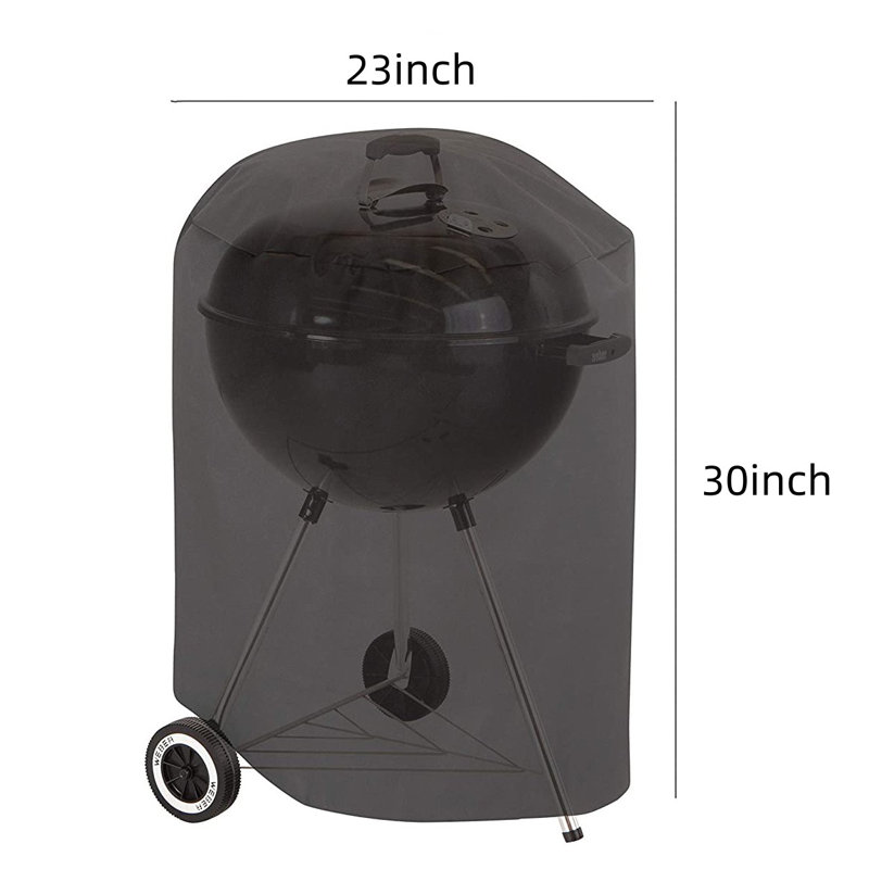 23Inch Oxford Material Cylindrical Stove Cover Protective Cover Waterproof And Dustproof