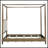 Canopy Bed Queen Brown See below