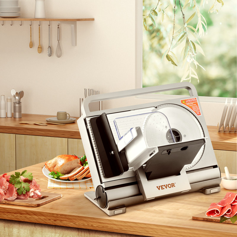 Trancheuse à viande électrique en acier inoxydable VEVOR
