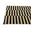 Tapis noir et blanc 4 x 6 Petrella