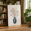 Dried Flowers in Ceramic Vase Botanical 1 Piece Wrapped Canvas Wall Art-1353628557-1353628660