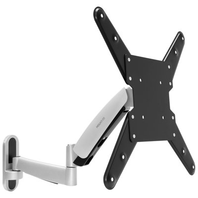Mount-It Full Motion Height Adjustable TV Wall Mount Bracket with Black Gas Spring Articulating Arm