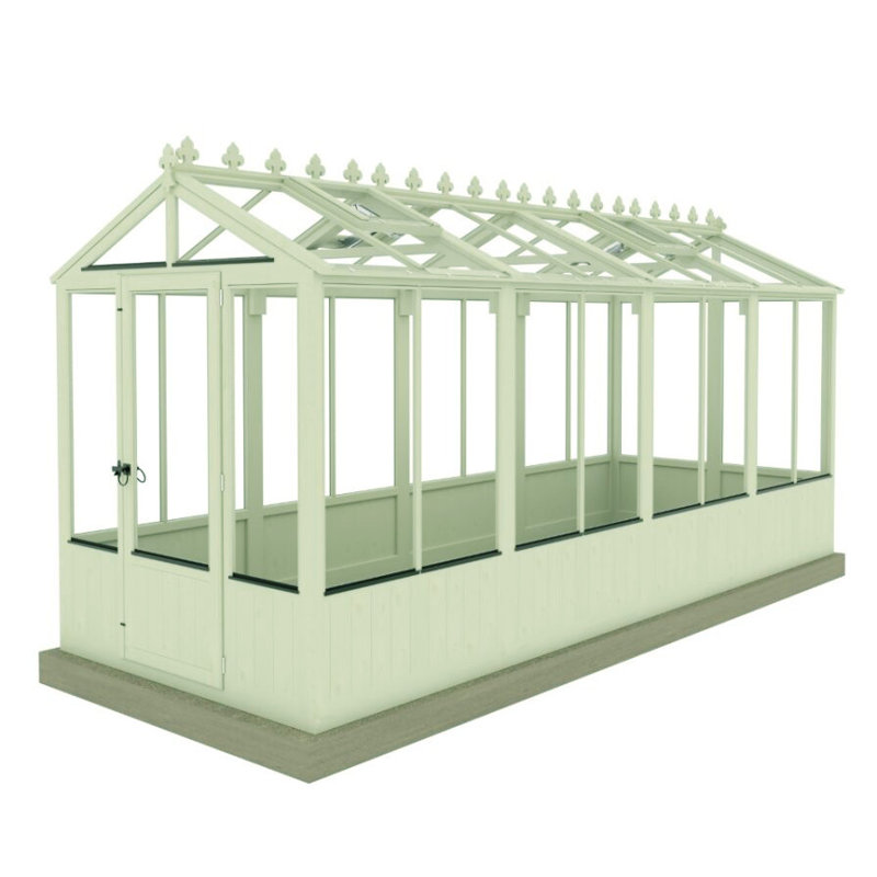 Holkham 16 ft x 6 ft Greenhouse, Green