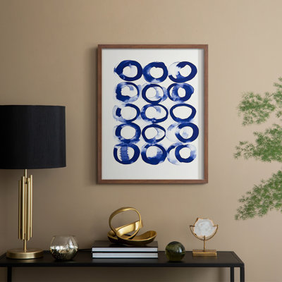 Abstrait, reproduction encadrée, prêt à accrocher