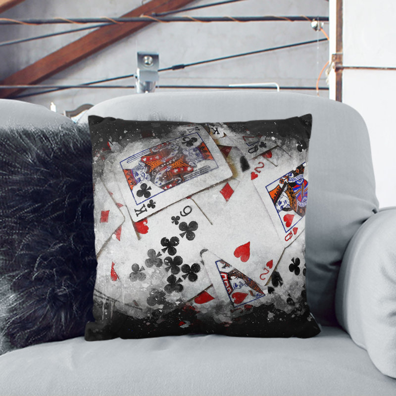 Square Throw Cushion, White, 40cm H x 40cm W x 15cm D