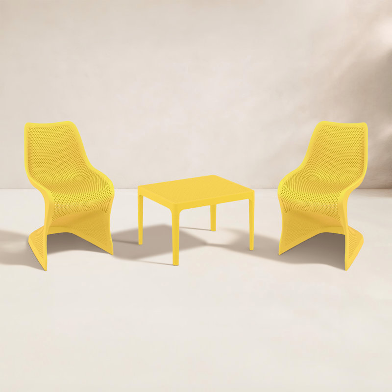 Nassau 2 Person Seating Set, Yellow