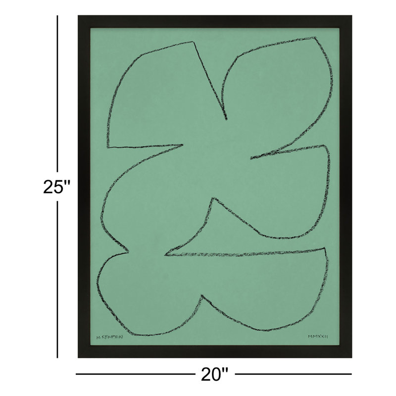 Sage 1 Print by Michael Kempen, Black, 25" H x 20" W x 1.25" D
