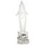 Statue de dauphin tropical sautant