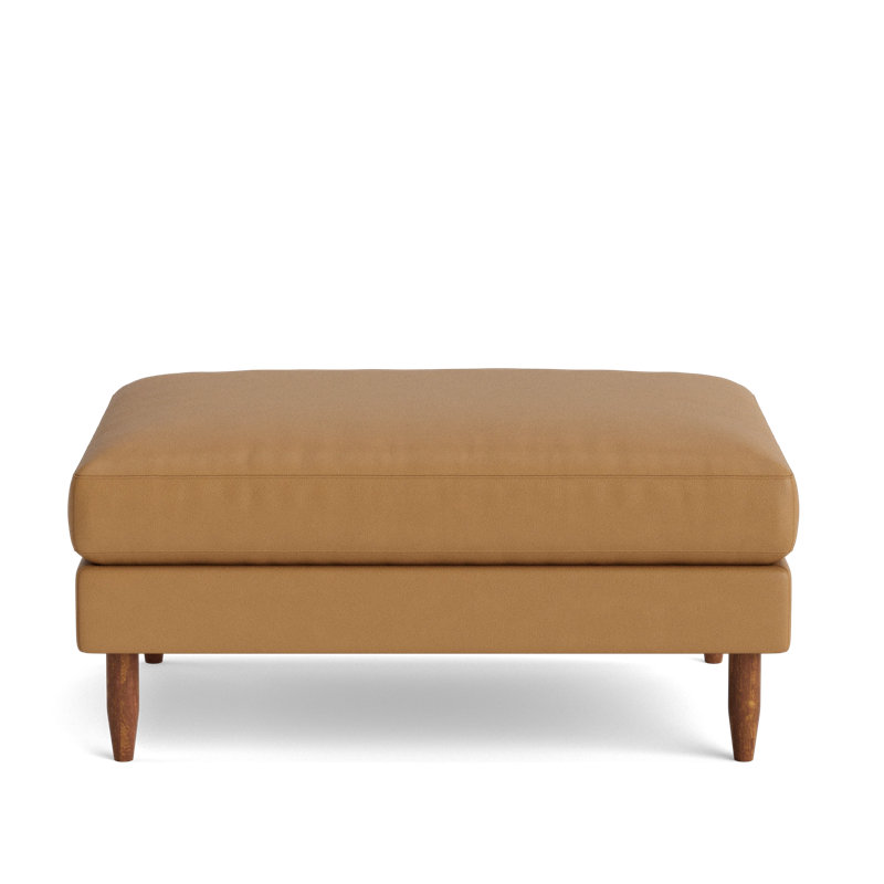 Skinny Fat Ottoman, Leather - Butterscotch