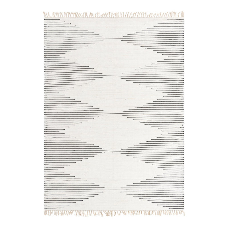 Albertas Cotton Geometric Indoor Rug, Rectangle 8' x 11'
