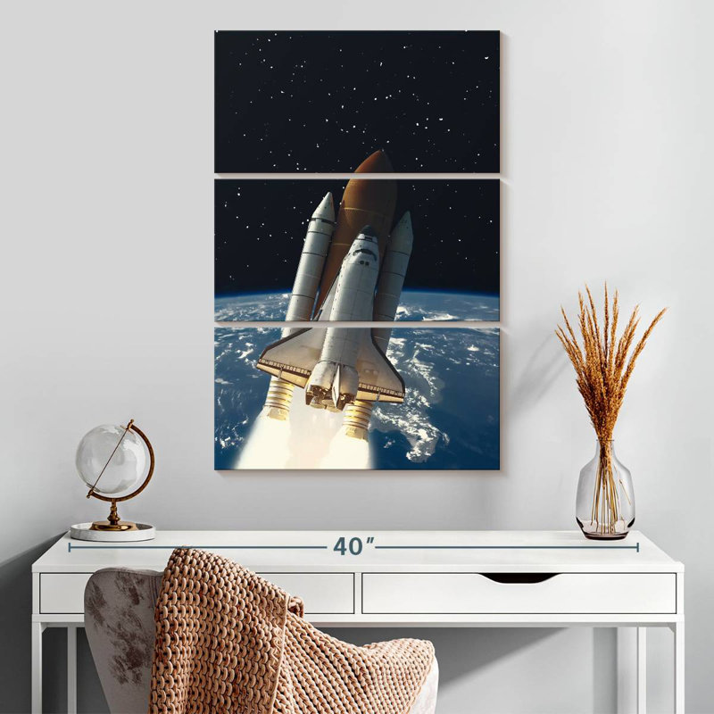 Oberle Rocket To Space, 32" H x 20" W