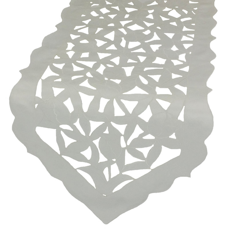 Chemin de table Weehawken, L 72 po x l 15 po, Blanc
