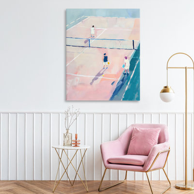 Summer Game of Tennis Canvas, design by The Prints Vibe