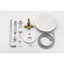Système de douche, ensemble de robinet de douche mural pour salle de bain avec pomme de douche à pluie haute pression en acier inoxydable 10 po, ensemble de valve de douche à pression équilibrée 2 voies