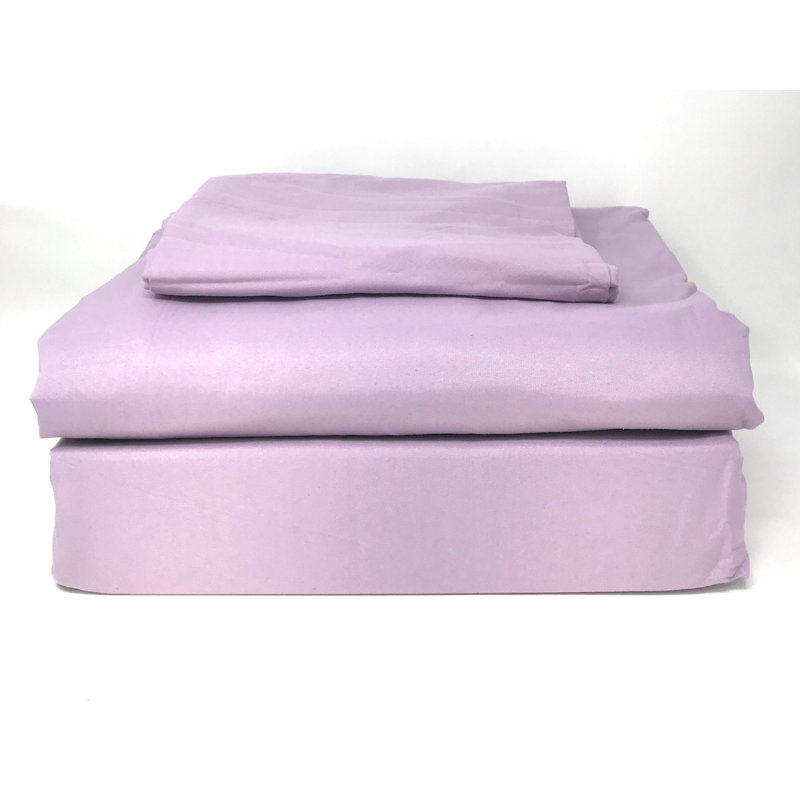  Ensemble de housse de couette en microfibre moderne et contemporain, Double, Lavande