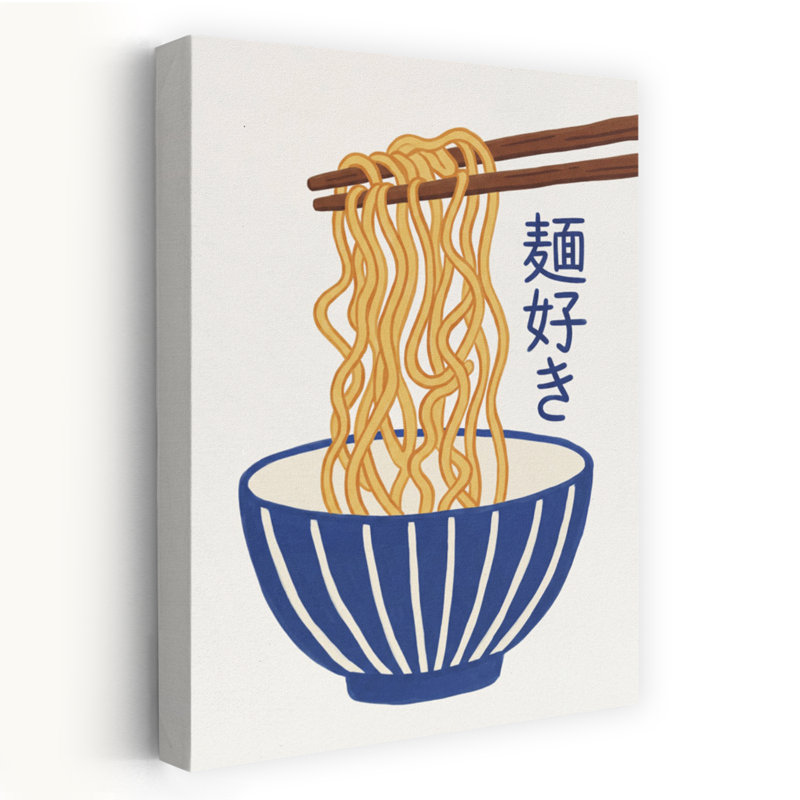 Art mural contemporain Delici Ramen Bowl, 60" H x 40" W