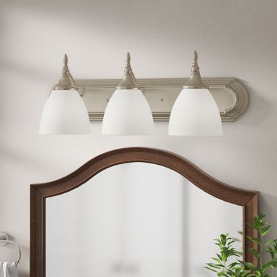 Sennott 4-Light Bath Bar in Satin Nickel